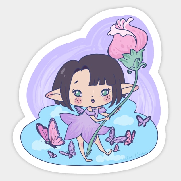 Butterfly friend Sticker by KaijuCupcakes